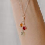 Birthstone Heart Necklace - The Vintage Pearl