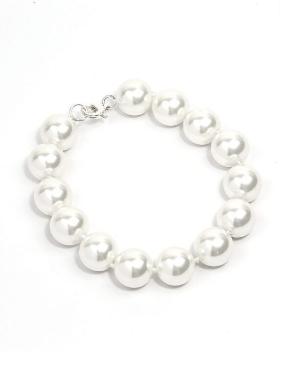 Chunky Pearl Necklace and Bracelet set