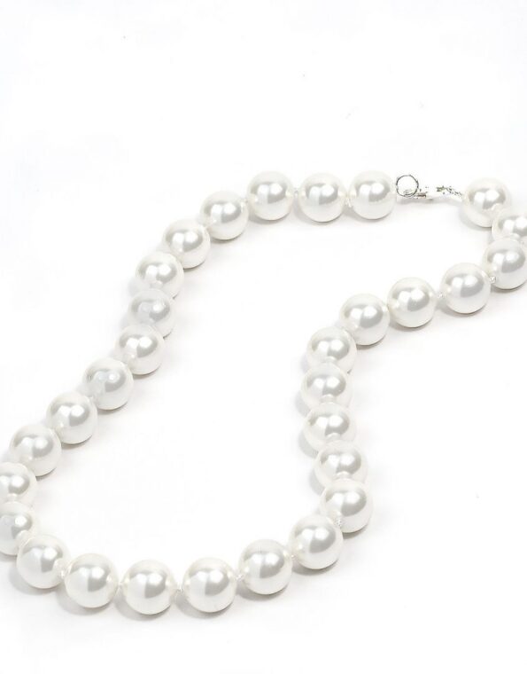 Chunky Pearl Necklace and Bracelet set