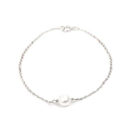 Girls Silver Sweetheart Initial Bracelet - The Vintage Pearl