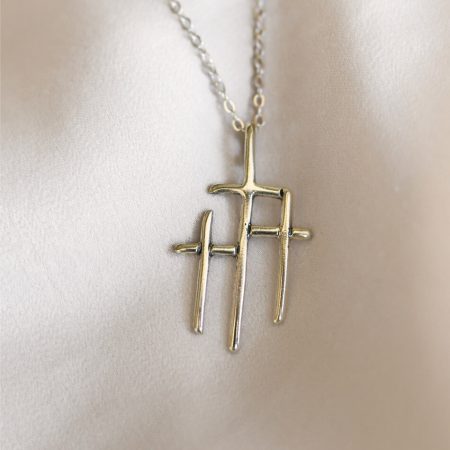 At The Cross Sterling Necklace