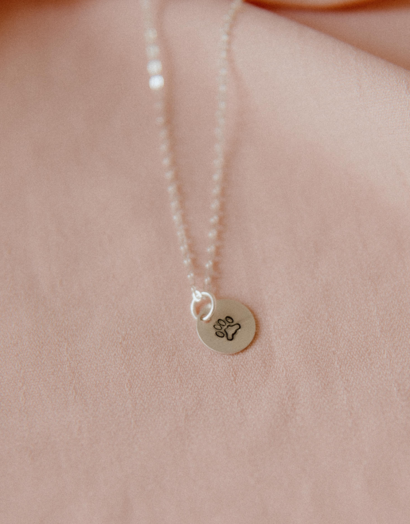 Dainty Paw Print Necklace For Pet Lovers