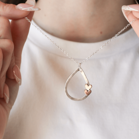 Drops of Love Silver Necklace