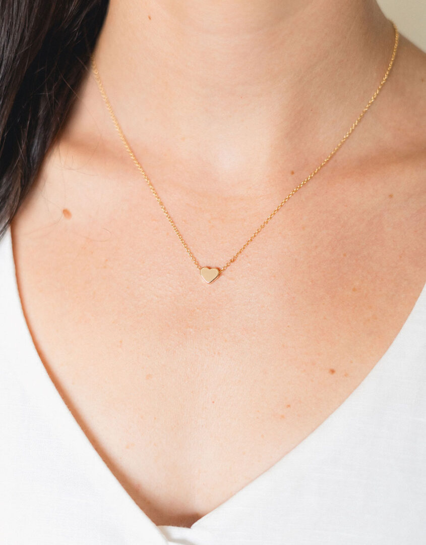 Endearing Love Necklace | Gold Heart Necklace