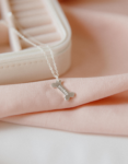 Engraved Bone Charm Necklace For Pet Lovers