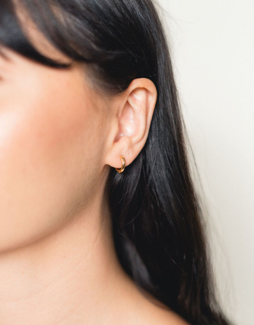 Gold Essential Hughie | Dainty Earrings