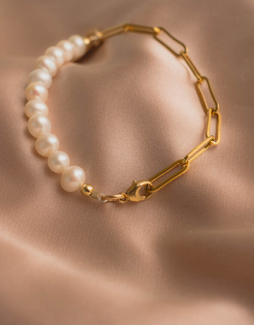 Gold-and-Pearl Monogram-Bracelet-Image7
