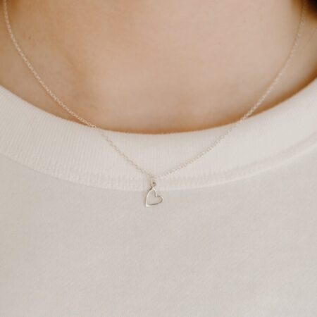 Necklace with heart for little girls