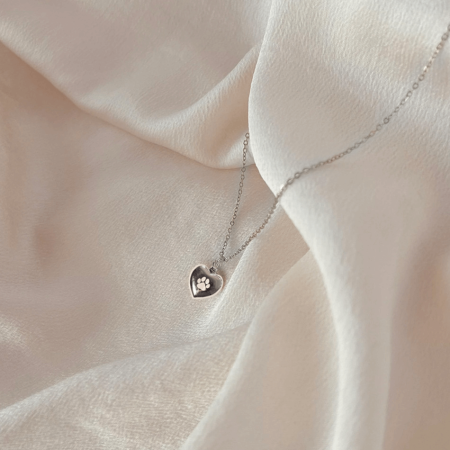 Sterling Silver Heart Urn Necklace