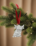 Highland Cow Ornament – Image 3