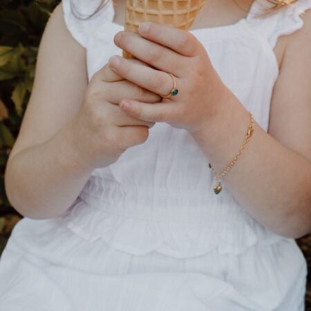 Girls Dainty Name Bracelet - The Vintage Pearl