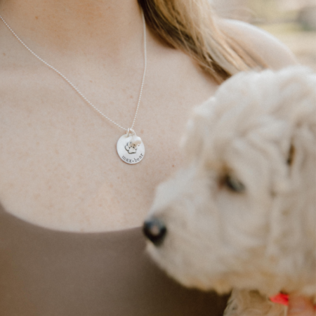 Love Has Four Paws Silver Custom Necklace