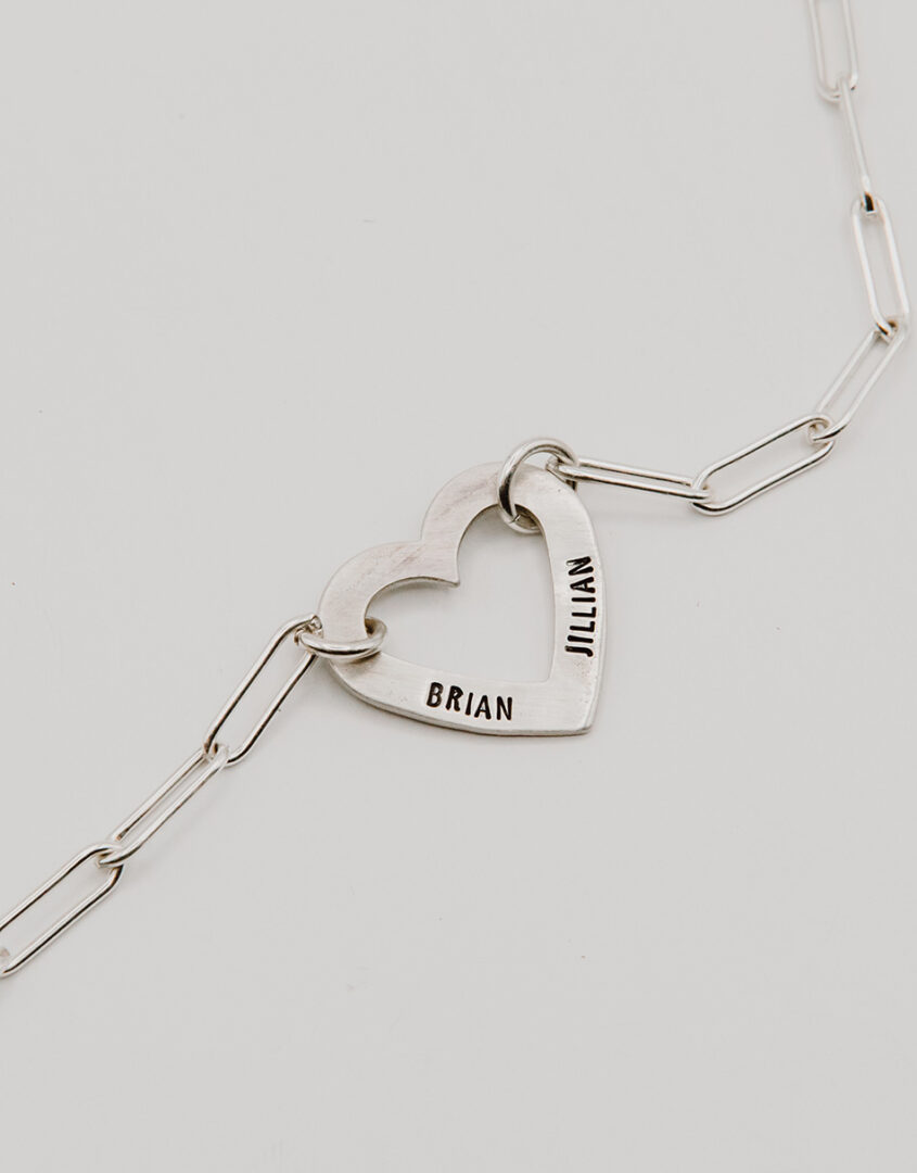 Personalized Heart Name Necklace For Women
