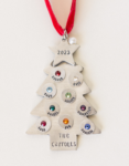 Personalized Birthstone Evergreen Ornament