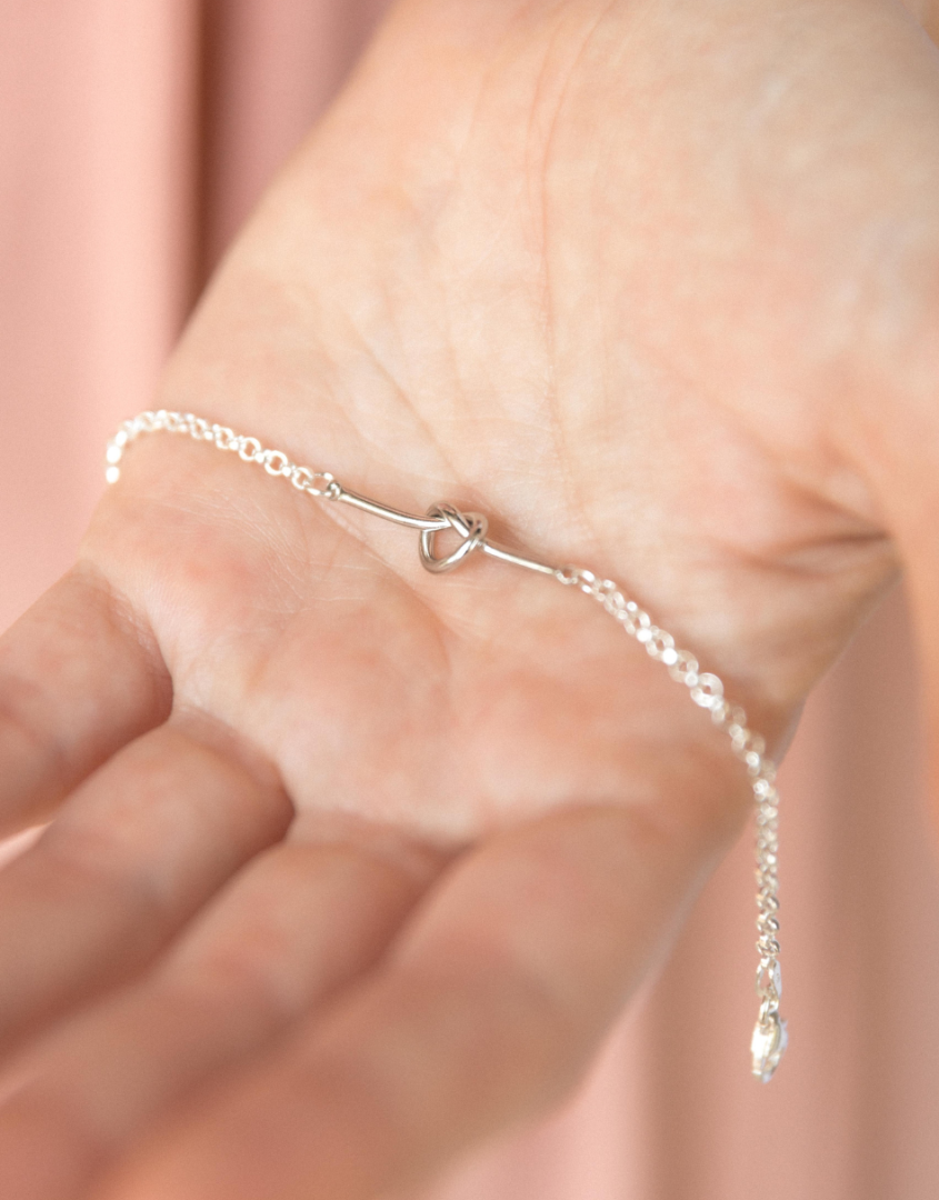 Simple Love Knot Bracelet For Sisters