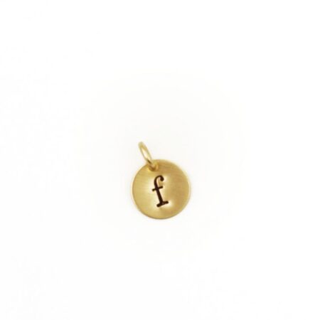 A 1/2 gold-filled initial charm to add to your gold initial charm necklace. Perfect for mom, daughter, sister
