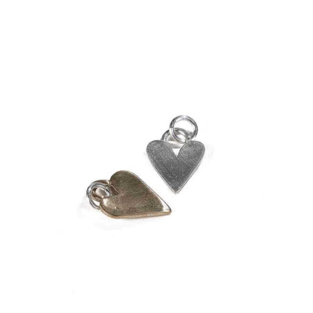 A handmade heart charm available in sterling silver and bronze, is a beautiful addition to your necklace. Perfect gift for wife, mom