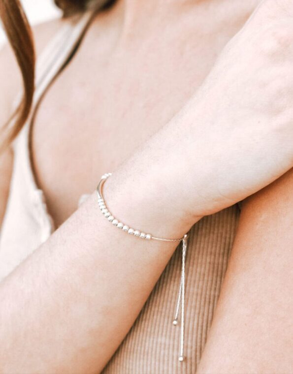 Beautiful Beads Sterling Silver Bracelet