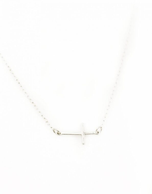 Carried by the cross sterling necklace is a beautiful reminder of God’s grace, love, and redemption. Perfect gift for baptism, wedding