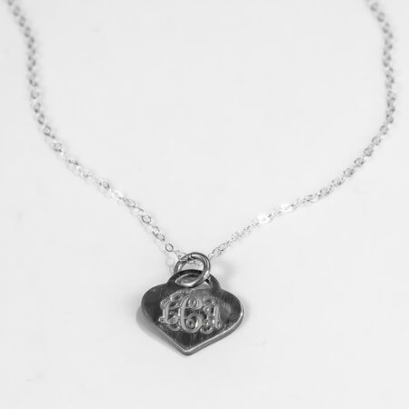 Silver Initial Monogram Charm Necklace - Handmade Custom Jewelry – Rebecca  Anne Handmade