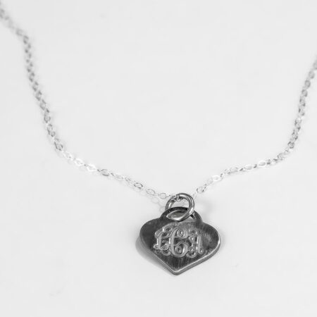 Handmade Rose Gold Initial Monogram Charm Necklace - Fancy Script – Rebecca  Anne Handmade