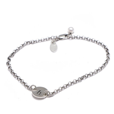 Personalized Silver Charm Bracelets