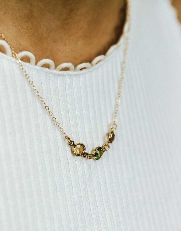 gold-connected-birthstone-necklace-model-4
