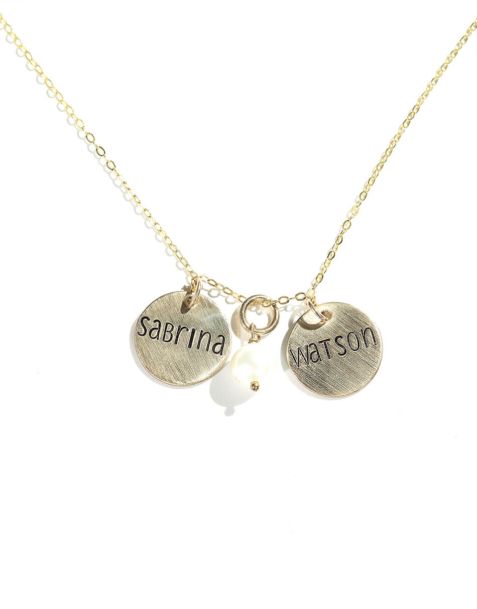 Gold Dainty Names Necklace