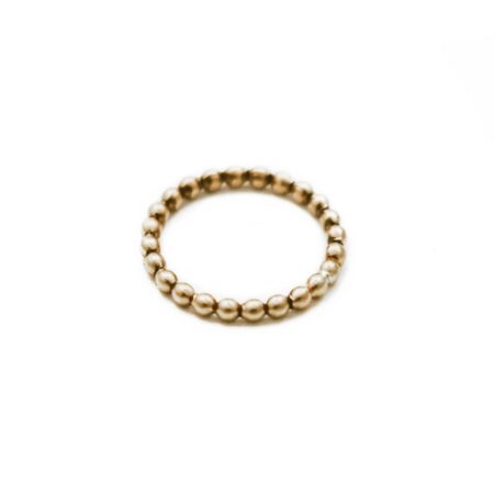 Golden Beaded Ring. Goes best in the stackable ring set