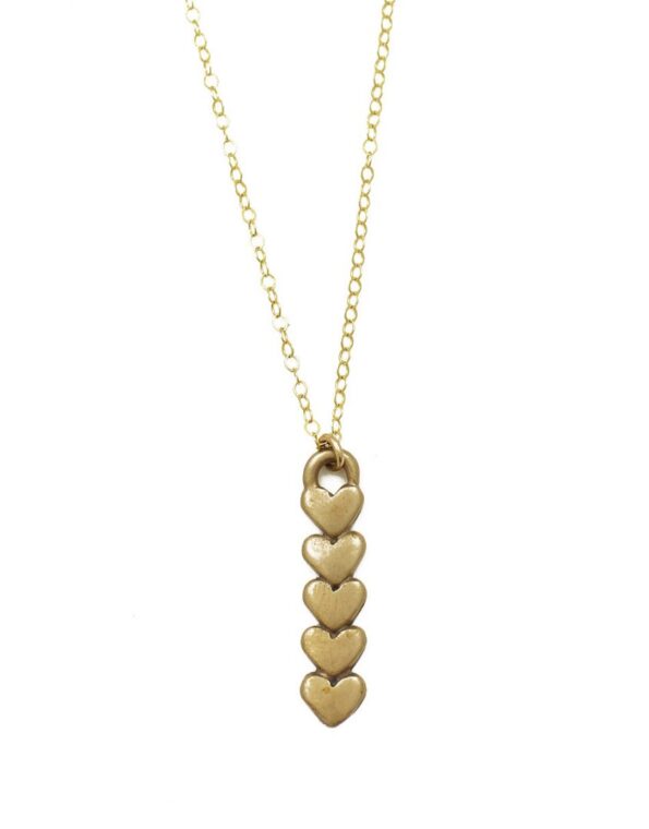 Golden Little Bits Of My Heart Necklace