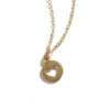 24k gold plated dainty heart hung on a gold plated dainty chain. Gorgeous golden necklace for your wife