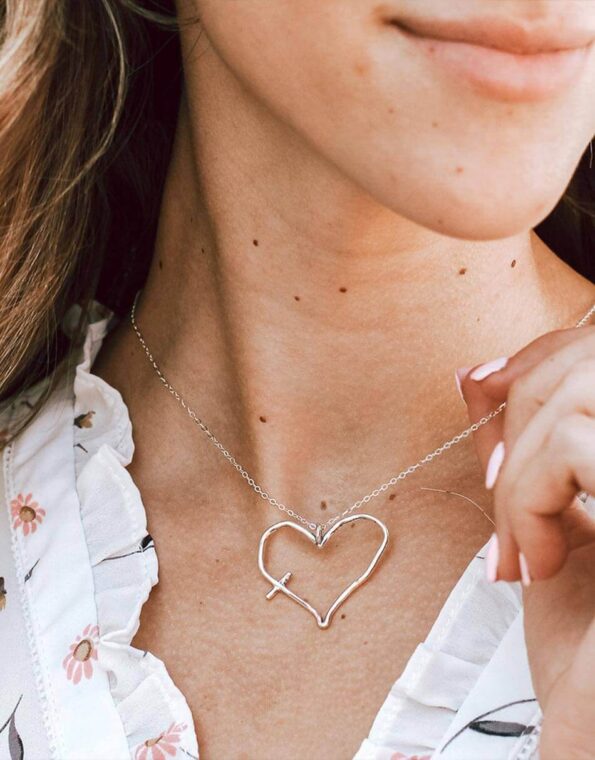 His Word In My Heart Charm Necklace