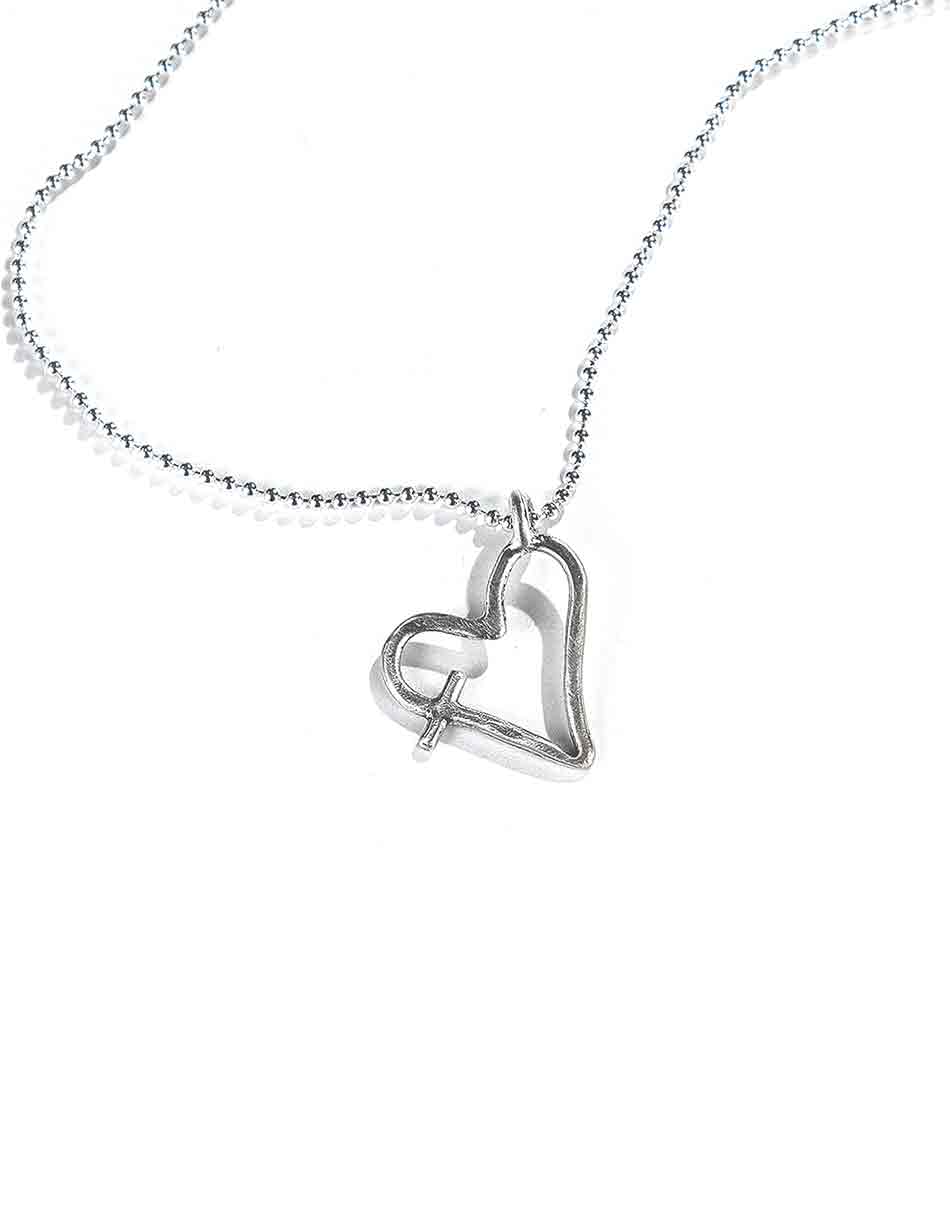 Dainty His Word In My Heart Sterling Necklace