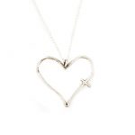 His Word In My Heart Silver Charm Necklace