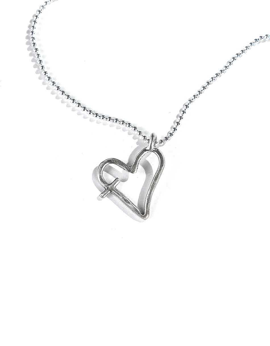 Dainty His Word In My Heart Sterling Necklace