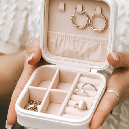 Travel jewelry case is the perfect travel addition for any trip. Get it for yourself or gift it to a jewelry lover