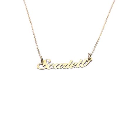 Lovely 14K gold name necklace is the sweetest gift for any occasion. Personalized necklace for girl of any age