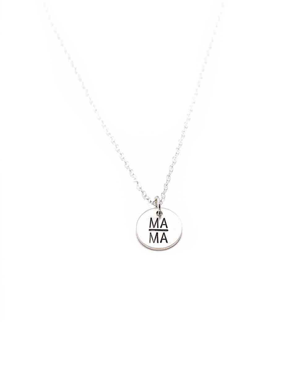 mama-disc-necklace-silver