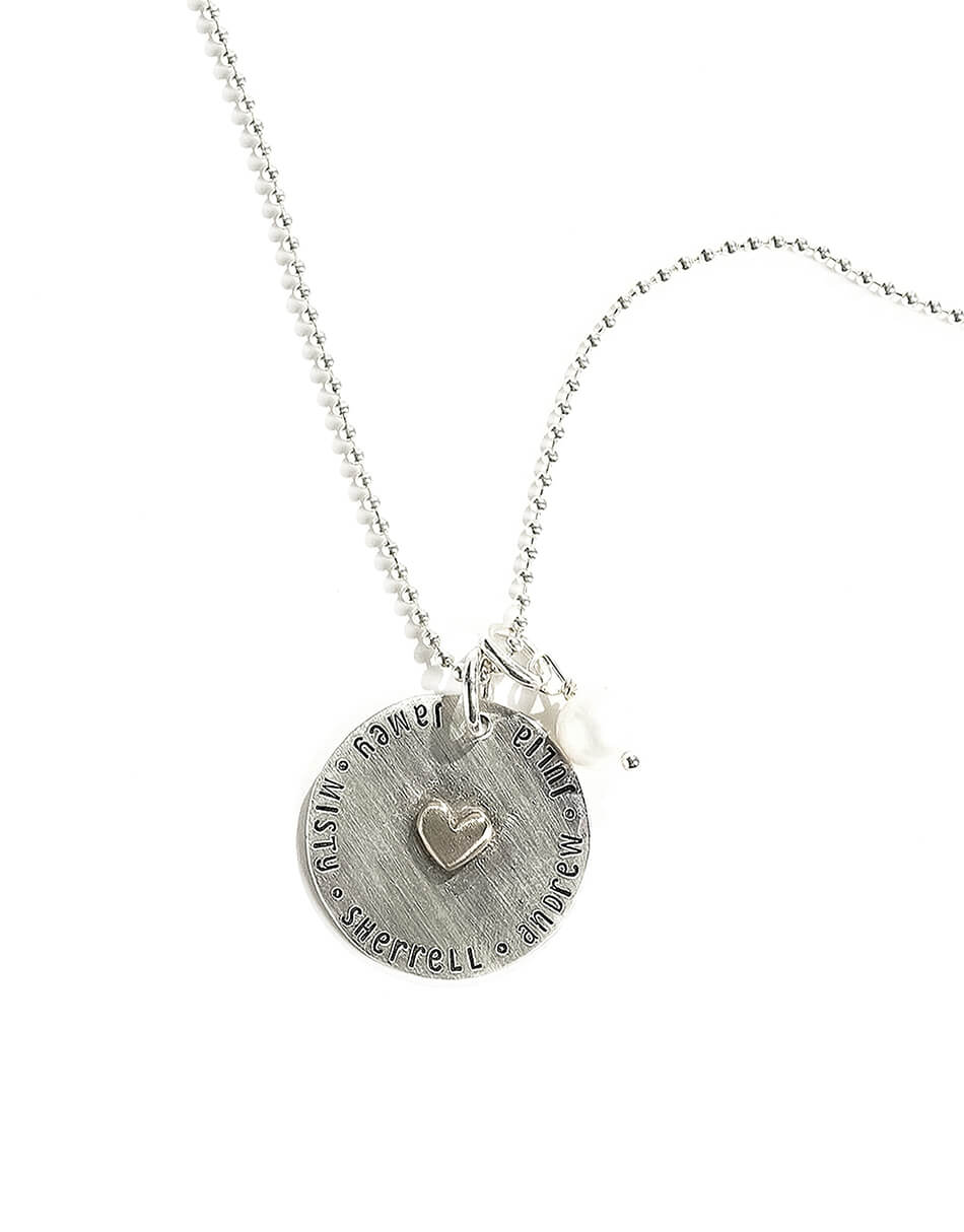 My Heart Is Full Sterling Silver Custom Necklace