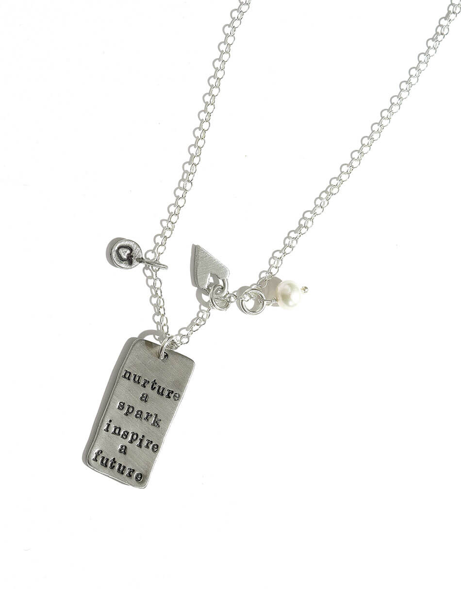 Hand stamped with a beautiful message for your favorite teacher. This comes along with an apple charm and a heart charm