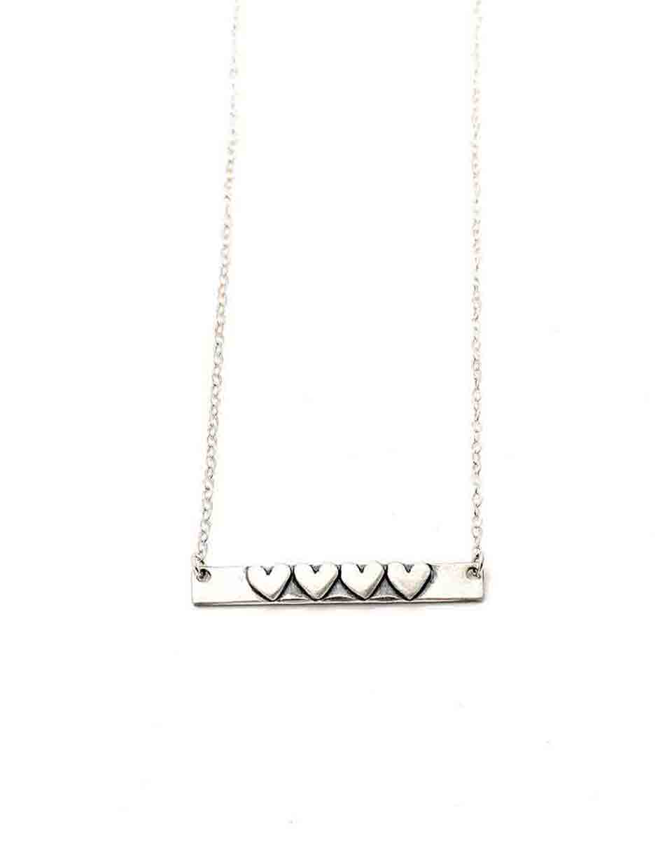 Our Hearts Sterling Necklace