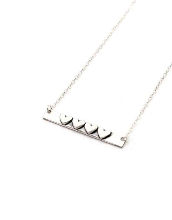 Our Hearts Sterling Necklace