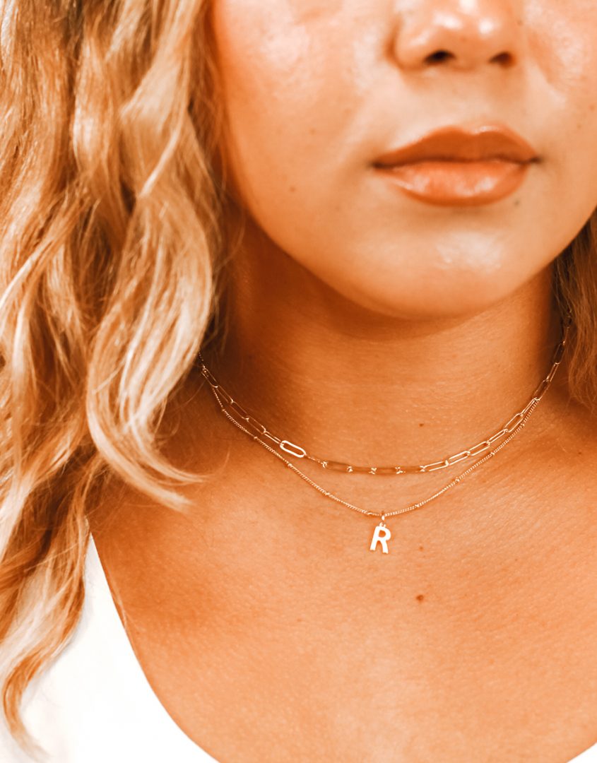 Rose Gold, Mother Of Pearl And Diamond Monograms Layering Necklace  Available For Immediate Sale At Sotheby's