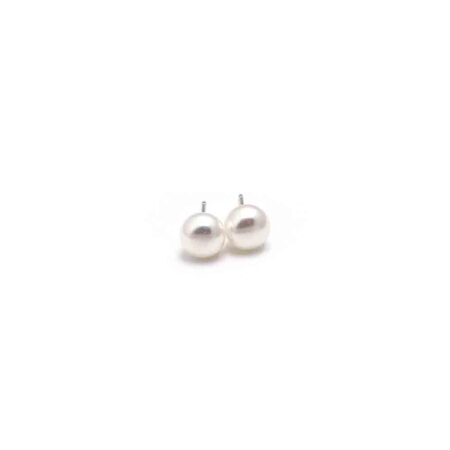 Timeless classic pearl stud earrings pair great with anything casual or fancy. Perfect gift for girls of all ages