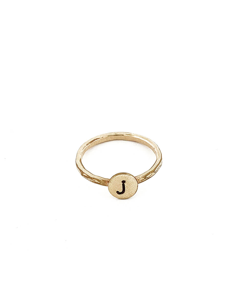 personalized-custom-dot-initial-ring-gold
