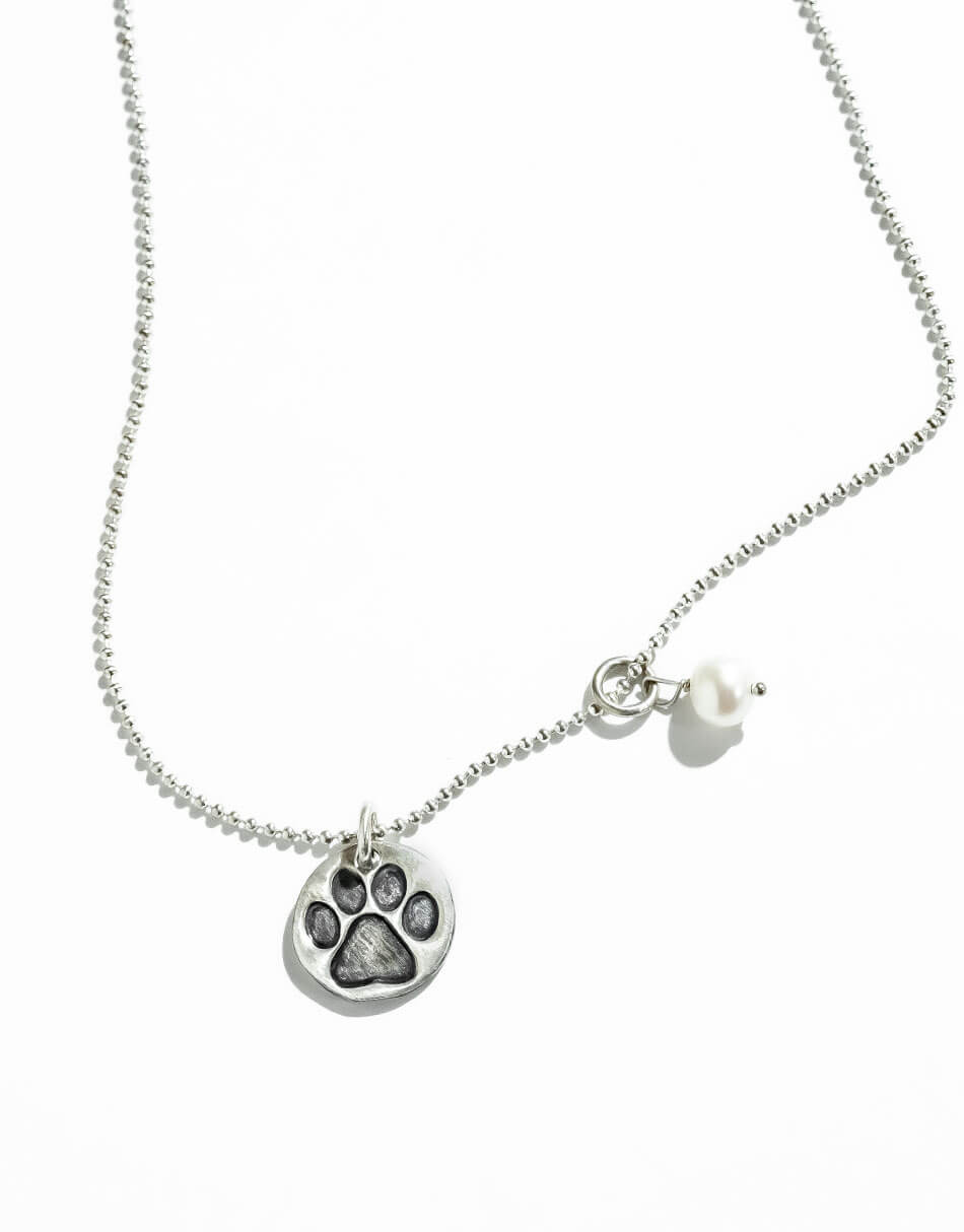 Puppy Love. Sterling Silver Necklace (rts)
