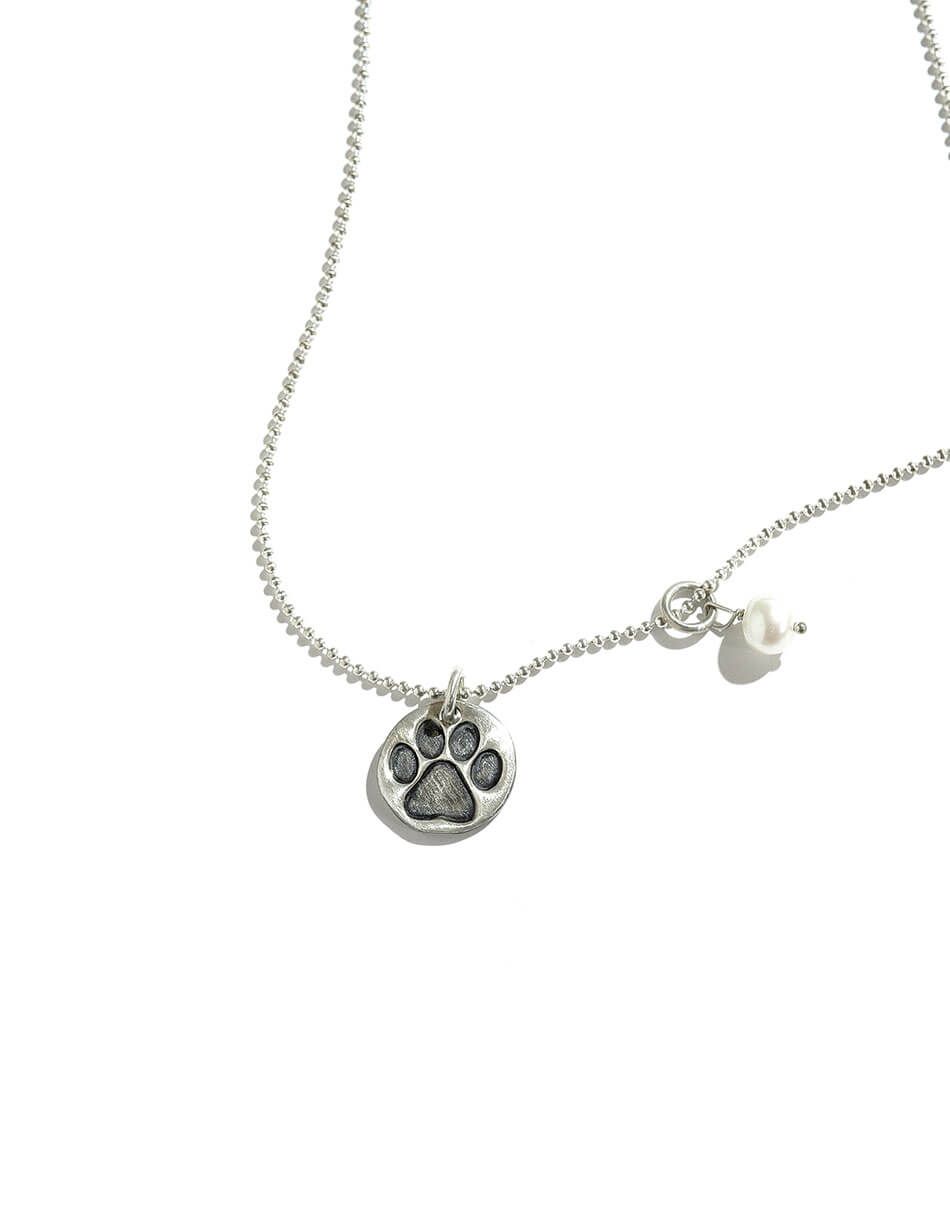 Puppy Love. Sterling Silver Necklace (rts)