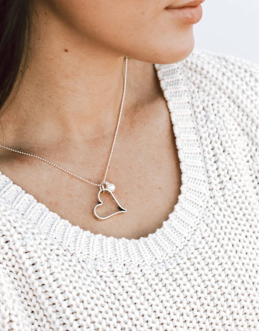 secret-love-message-heart-sterling-silver-necklace-model