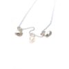 Dainty sterling silver hearts with hand stamped initials. Perfect gift for mom, wife