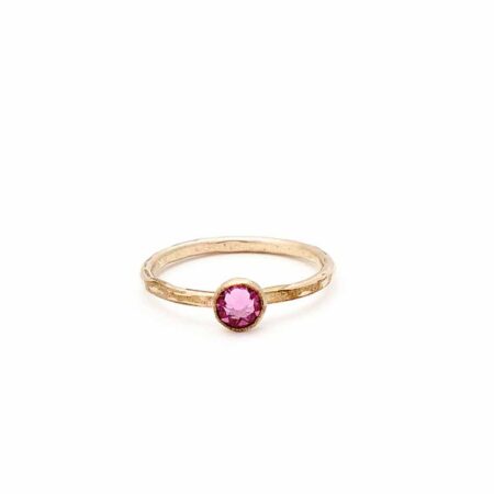 Stacking gold ring with beautiful Swarovski birthstone. Perfect gift for BFFs, sister, wife, mom
